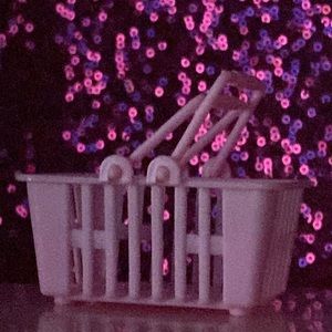 Y2K Pink Mini Shopping Basket. Cute but mini!
